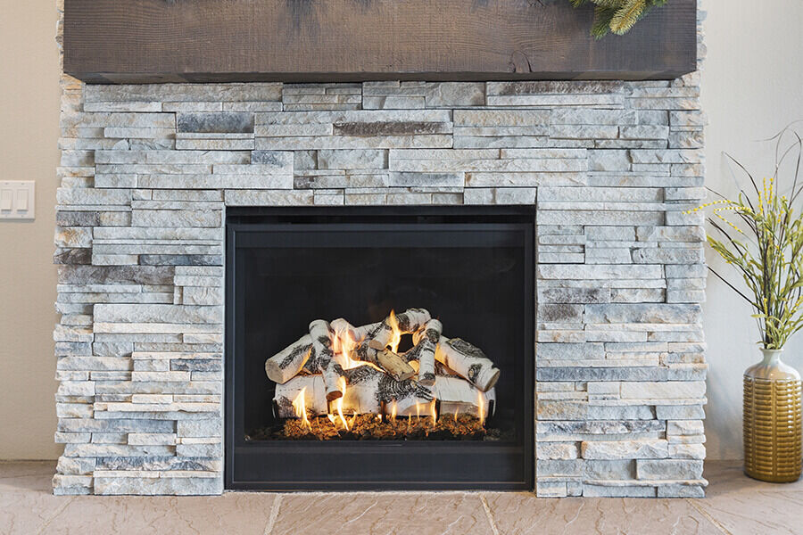 The Aspen gas log set from Grand Canyon Gas Logs The Aspen gas log set from Grand Canyon Gas Logs